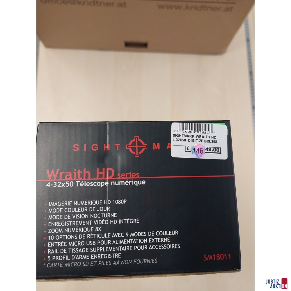 Zielfernrohr der Marke SIGHT MARK WRAITH HD 4-32X50 DIGIT.ZF BIS.308