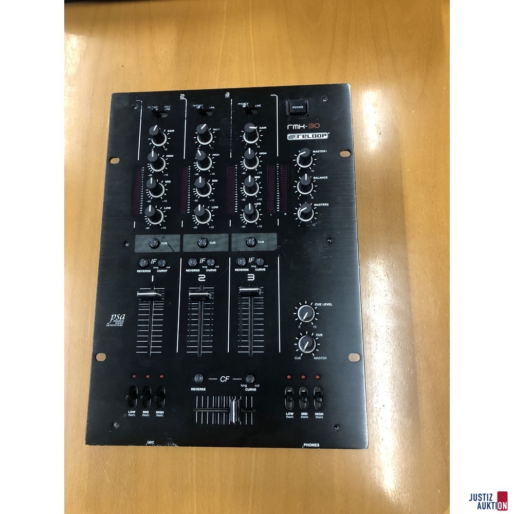 PIONEER CDJ-500ll Professional Compact Disc Player, Reloop DJ Mixer, 2x Gemini SV-2200 G-Force Professional DJ Plattenspieler