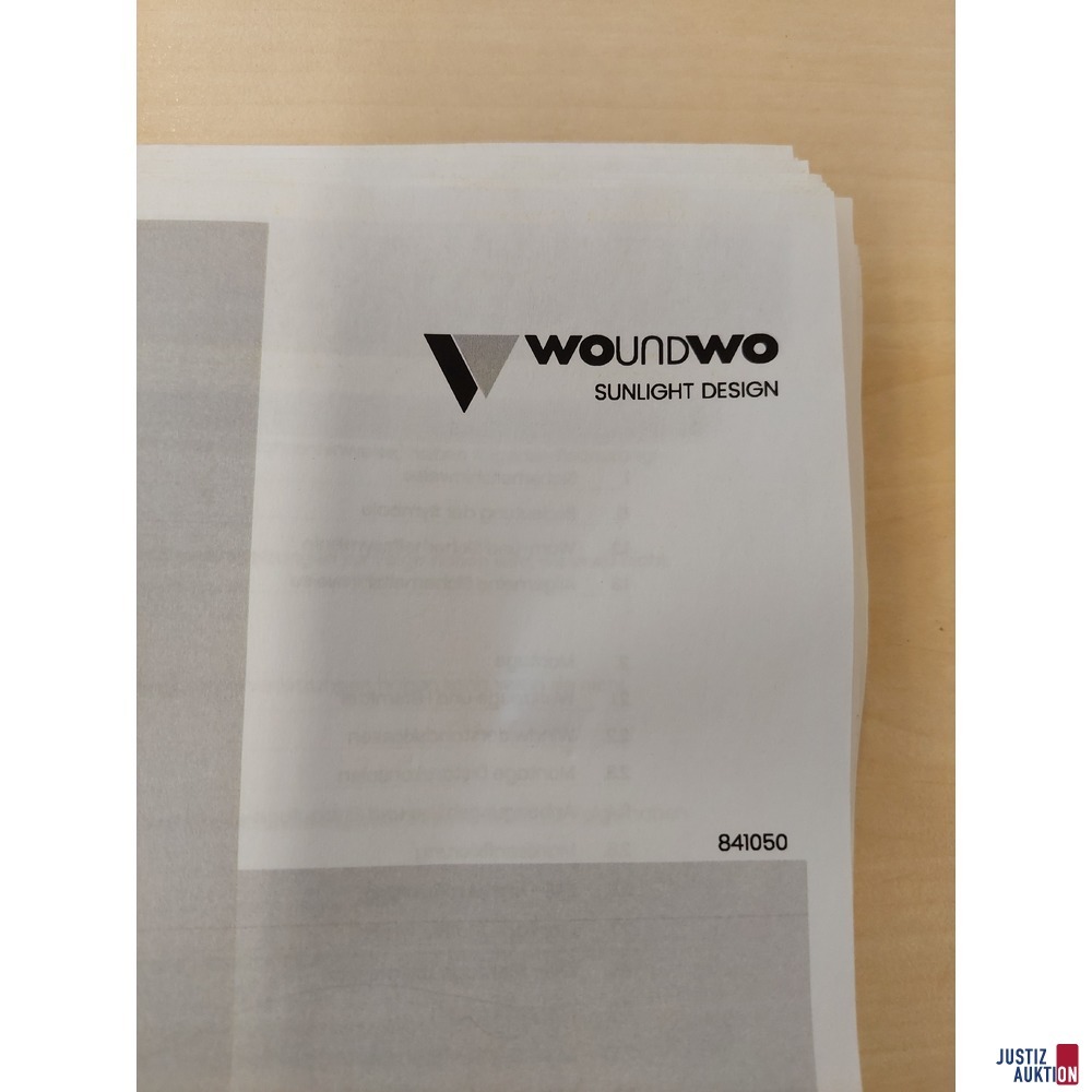 Elektrische Markise der Marke WOUNDWO Sunlight Design