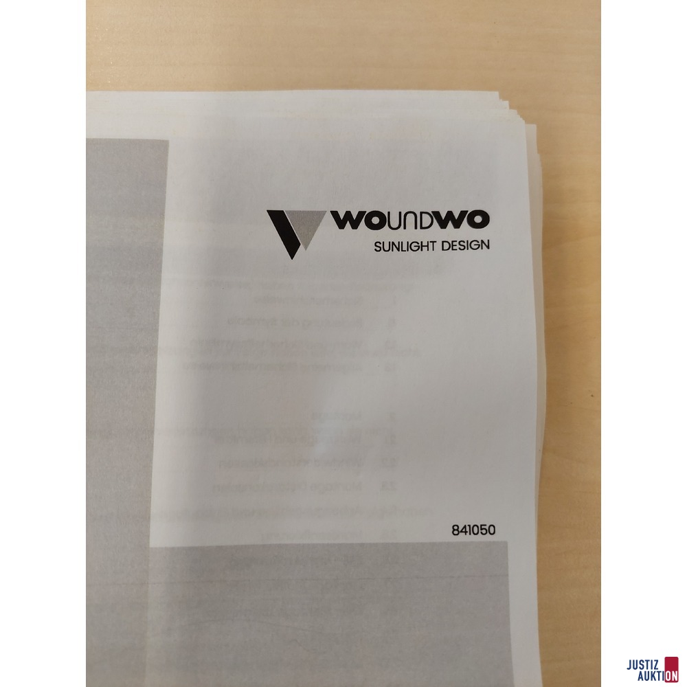 Elektrische Markise der Marke WOUNDWO Sunlight Design