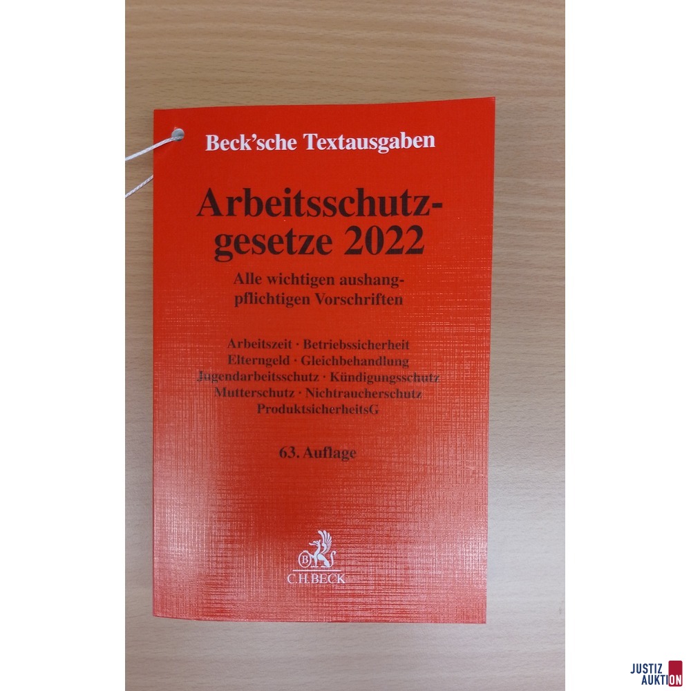 Arbeitsschutzgesetze 2022