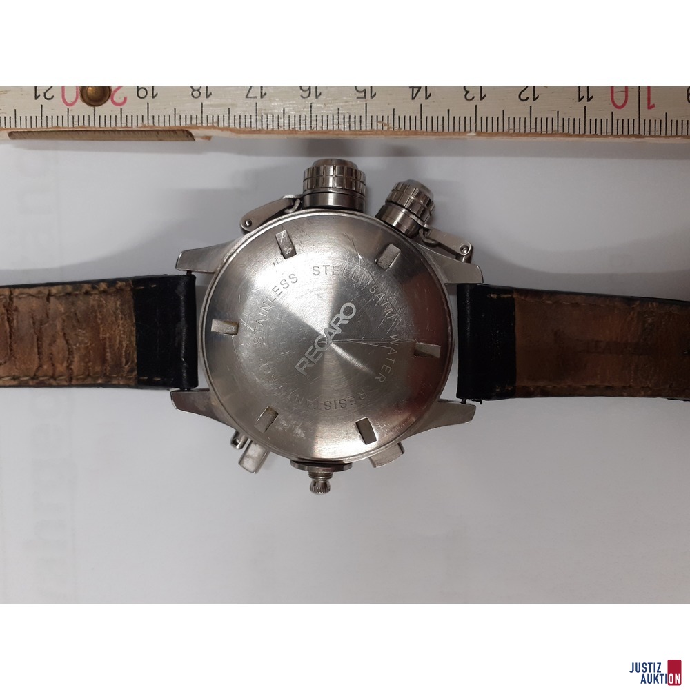 Armbanduhr Recaro getragen/Gebrauchsspuren vorhanden