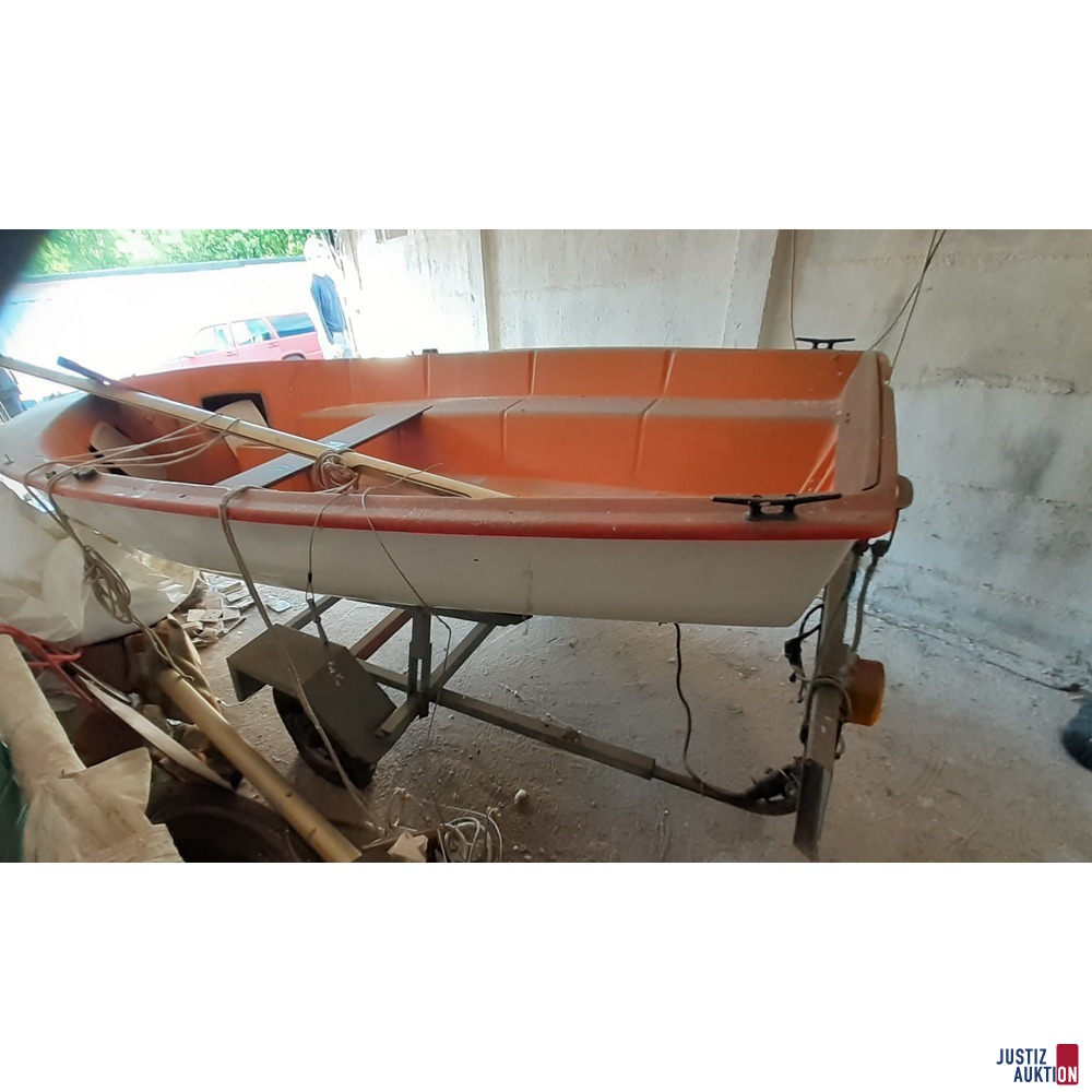 Boot auf Trailer