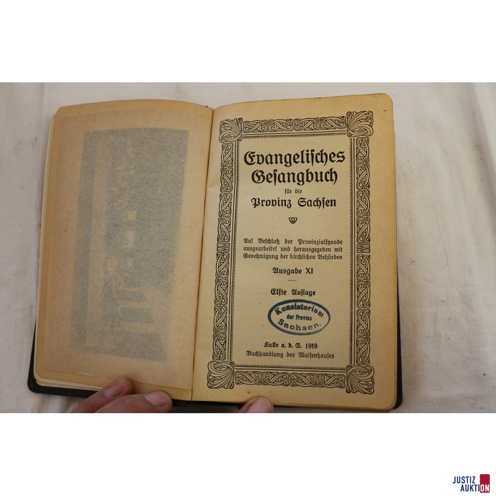 Evangelisches Gesangsbuch Provinz Sachsen 11. Auflage von 1919