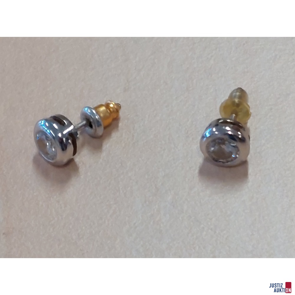 Brilliantohrstecker 585 ‰ Weißgold 1,5 g
