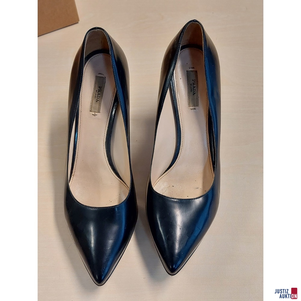 Schuhe der Marke Prada Pumps &ndash; schwarz Gr&period; 42 starke Gebrauchsspuren