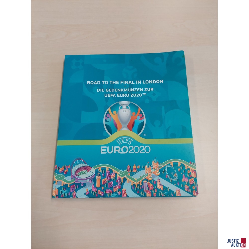MDM Münzkollektion UEFA EURO 2020 mit 18 Stück Münzen