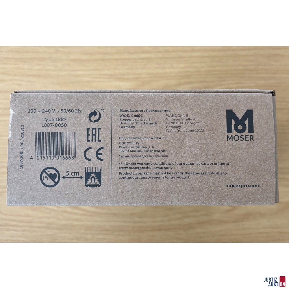 Karton Ansicht unten