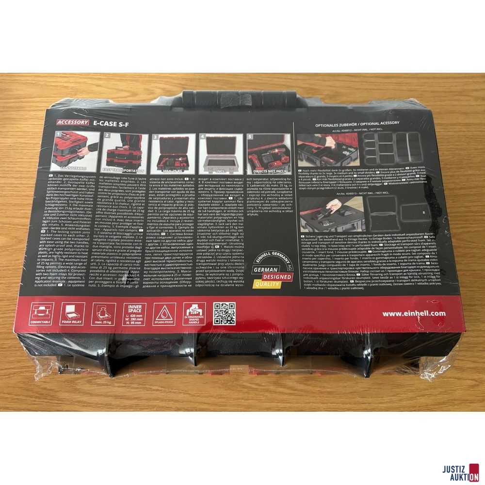 Einhell Systemkoffer Ansicht hinten