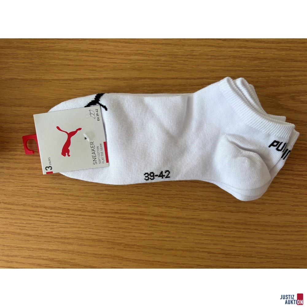 "Puma" Sneaker-Socken, Gr. 39-42