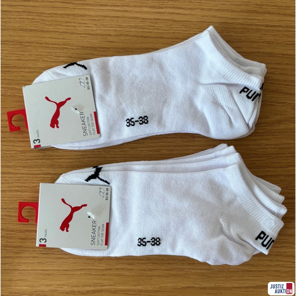 "Puma" Sneaker-Socken, Gr. 35-38