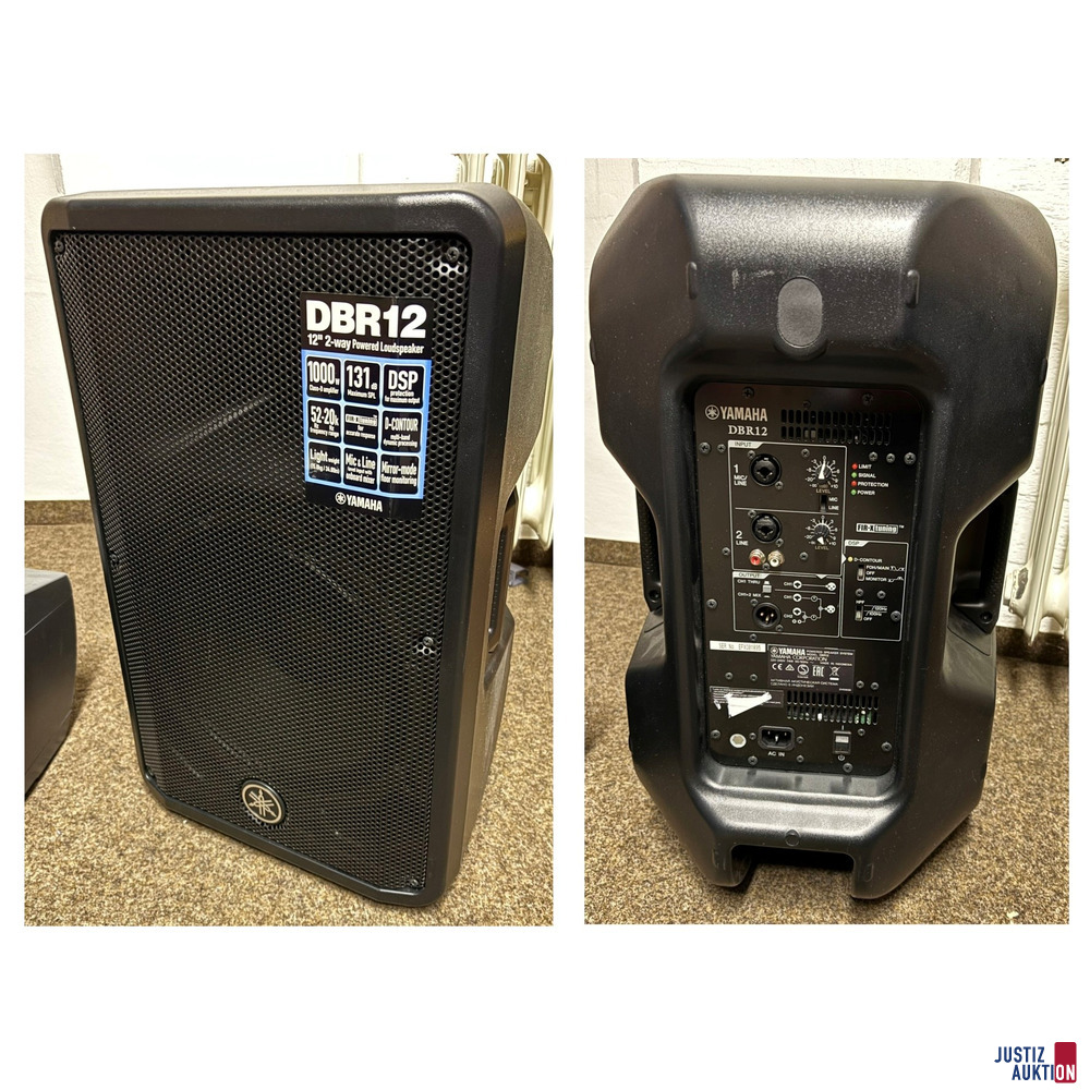 Yamaha Mischpult / Aktivlautsprecher + Boxenständer – foto 5 – kavel bij Justiz-Auktion, Stade