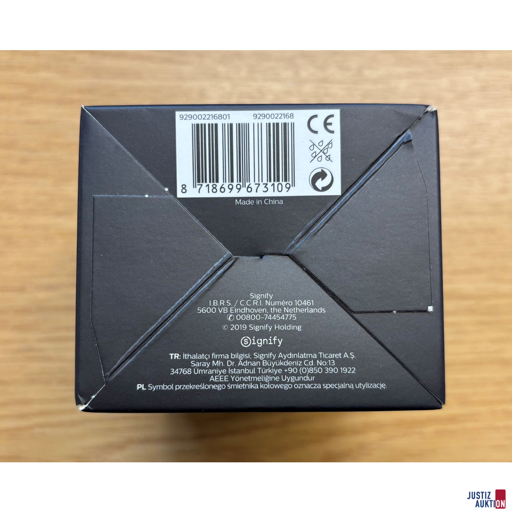 Verpackung Unterseite