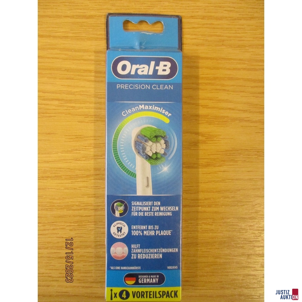 5x Oral-B Precision Clean Aufsteckbürsten je 4 Stück (#178492) |  Justiz-Auktion