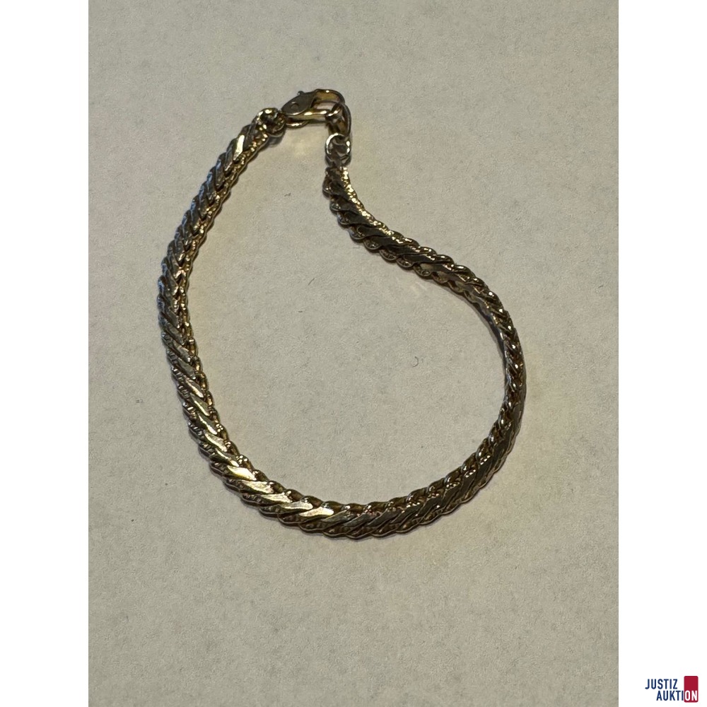 Gliederarmband&comma; goldfarben