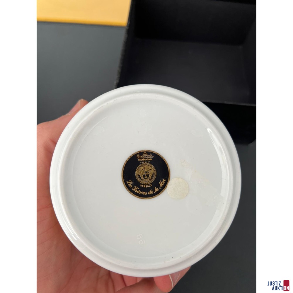 Rosenthal Versace Medusa Schale - Boden