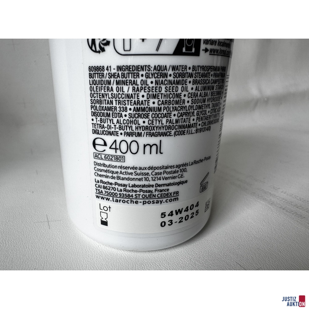 Rückseite Körperlotion