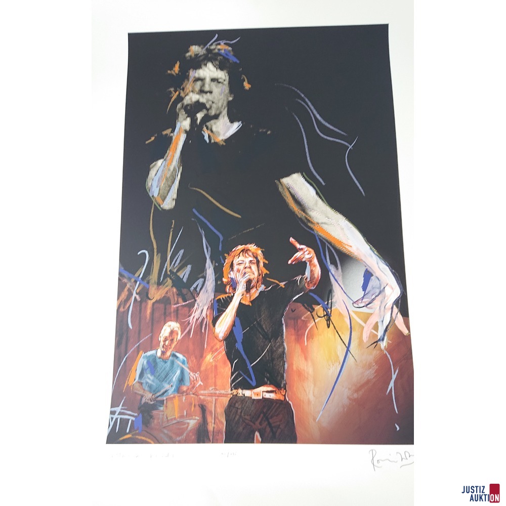 Lithographie von Ron Wood