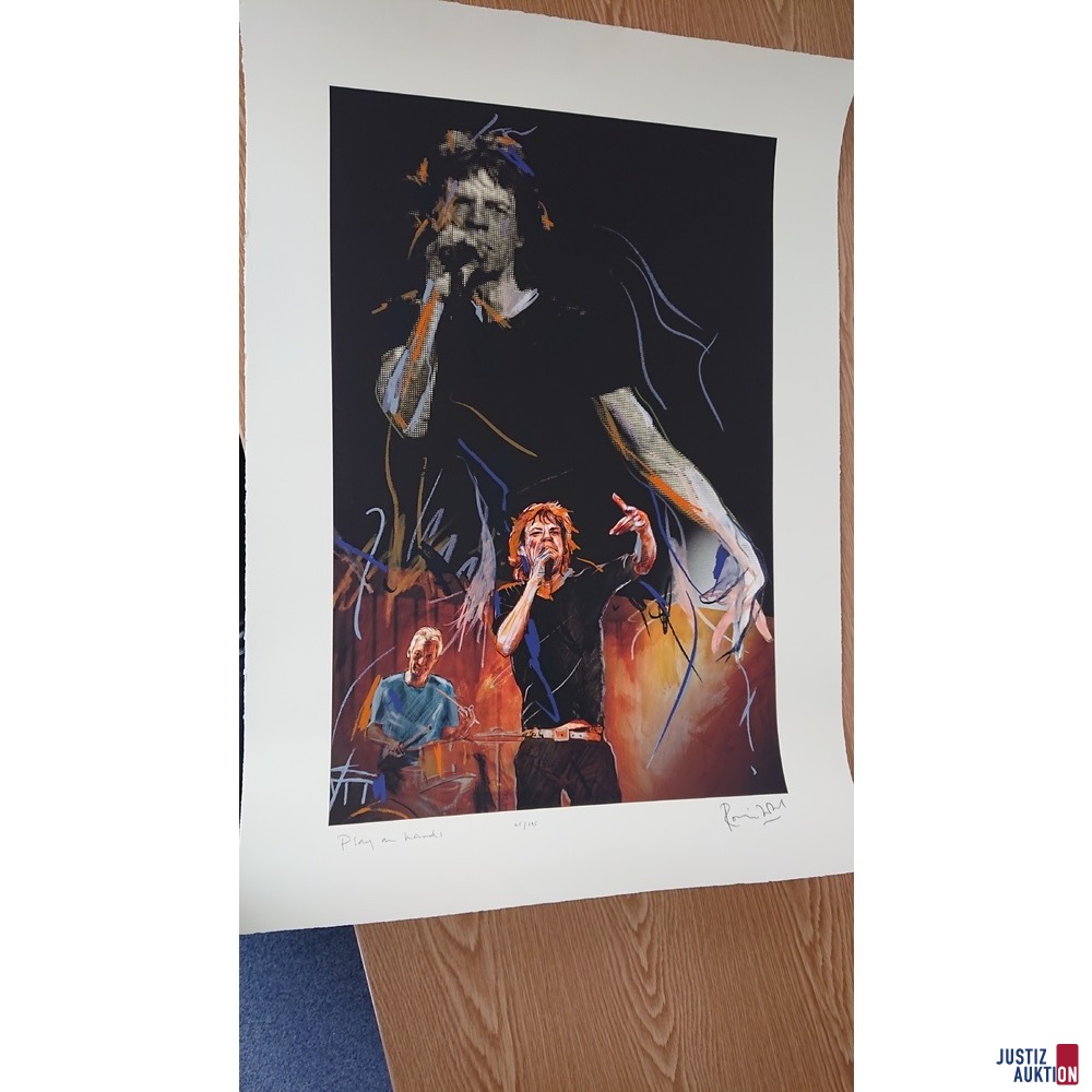 Lithographie von Ron Wood