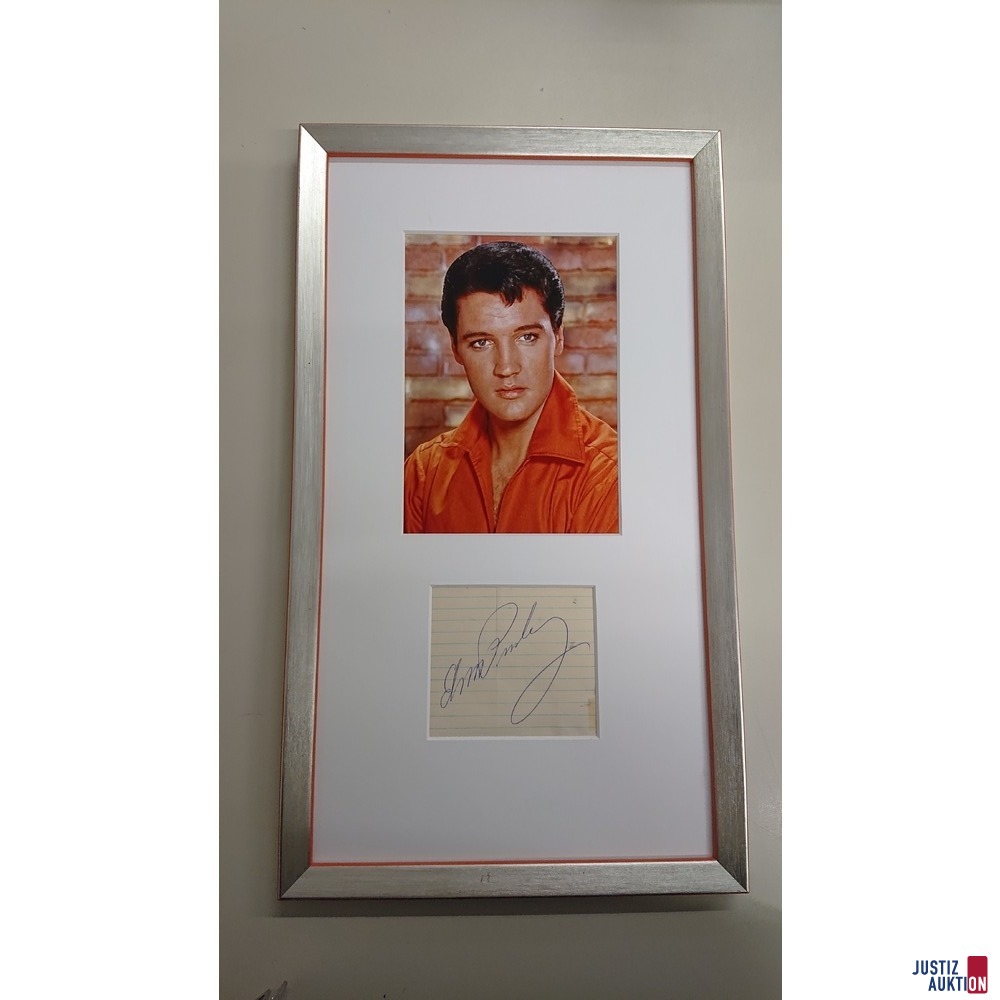 Elvis Presley Originalunterschrift