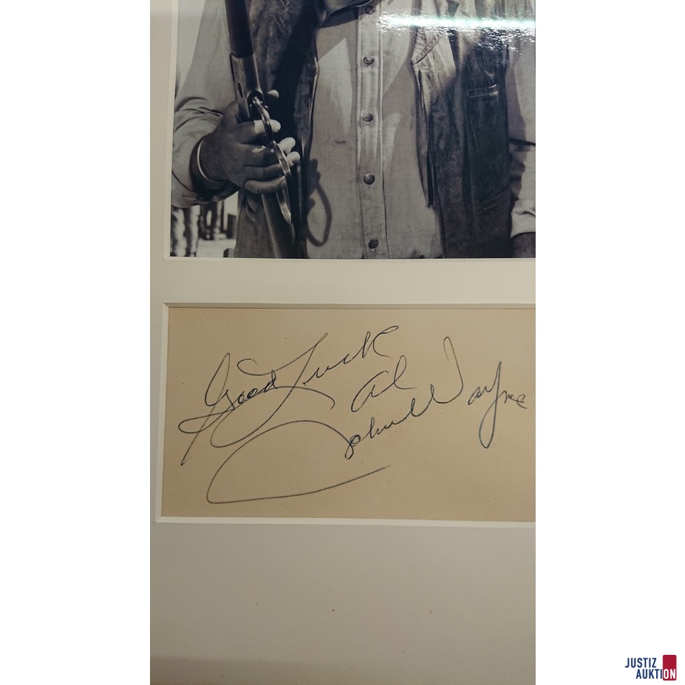 John Wayne Originalunterschrift
