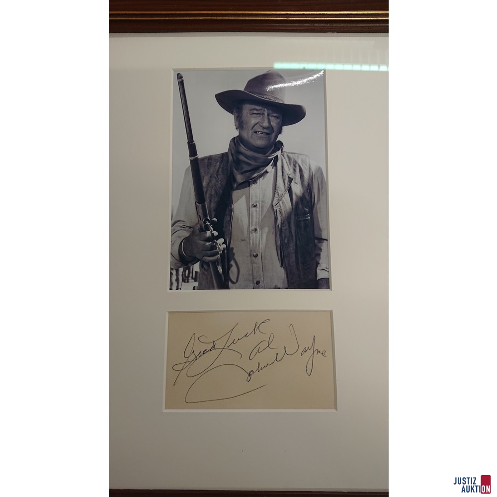 John Wayne Originalunterschrift