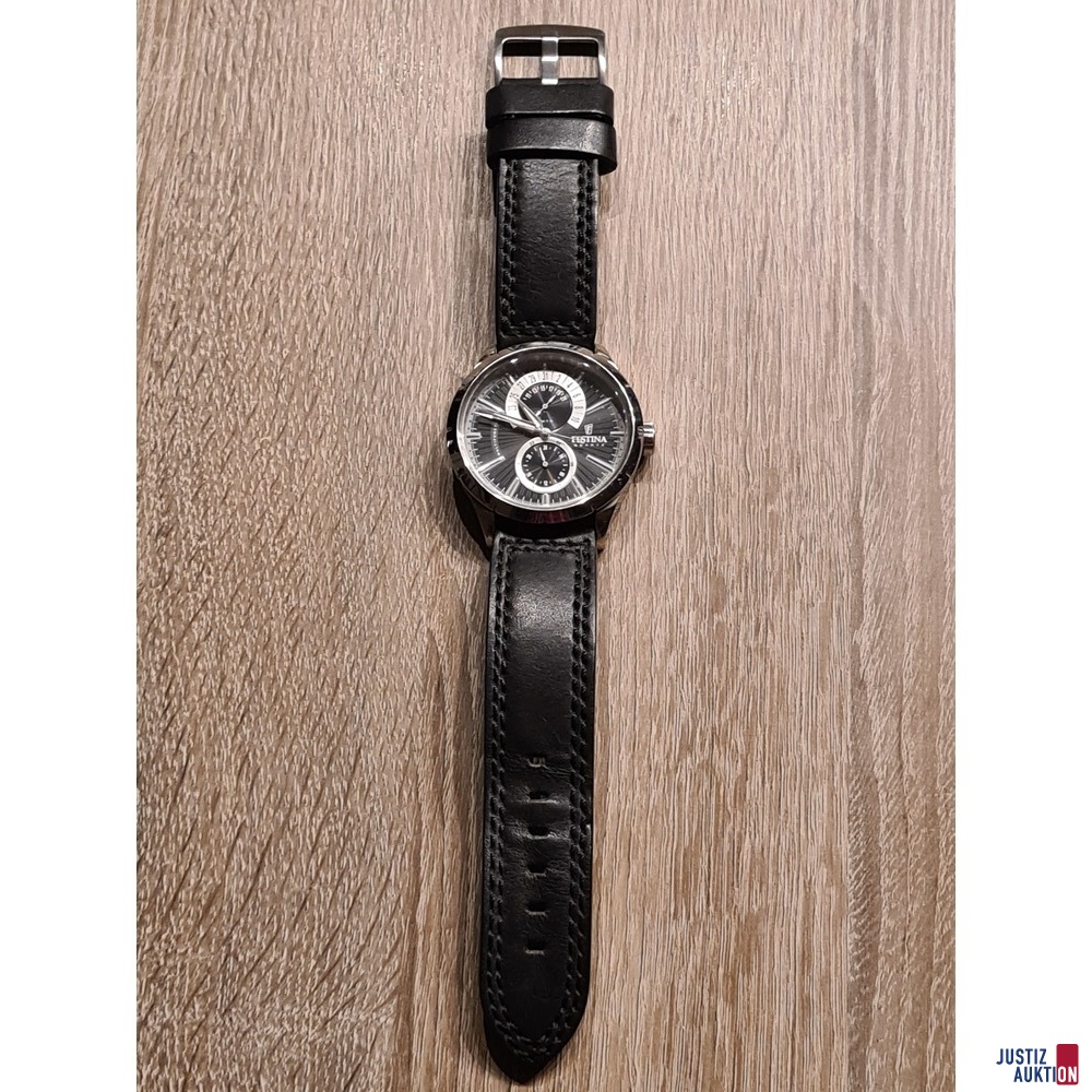 Festina Herren Uhr Retro F16573 Leder Armband