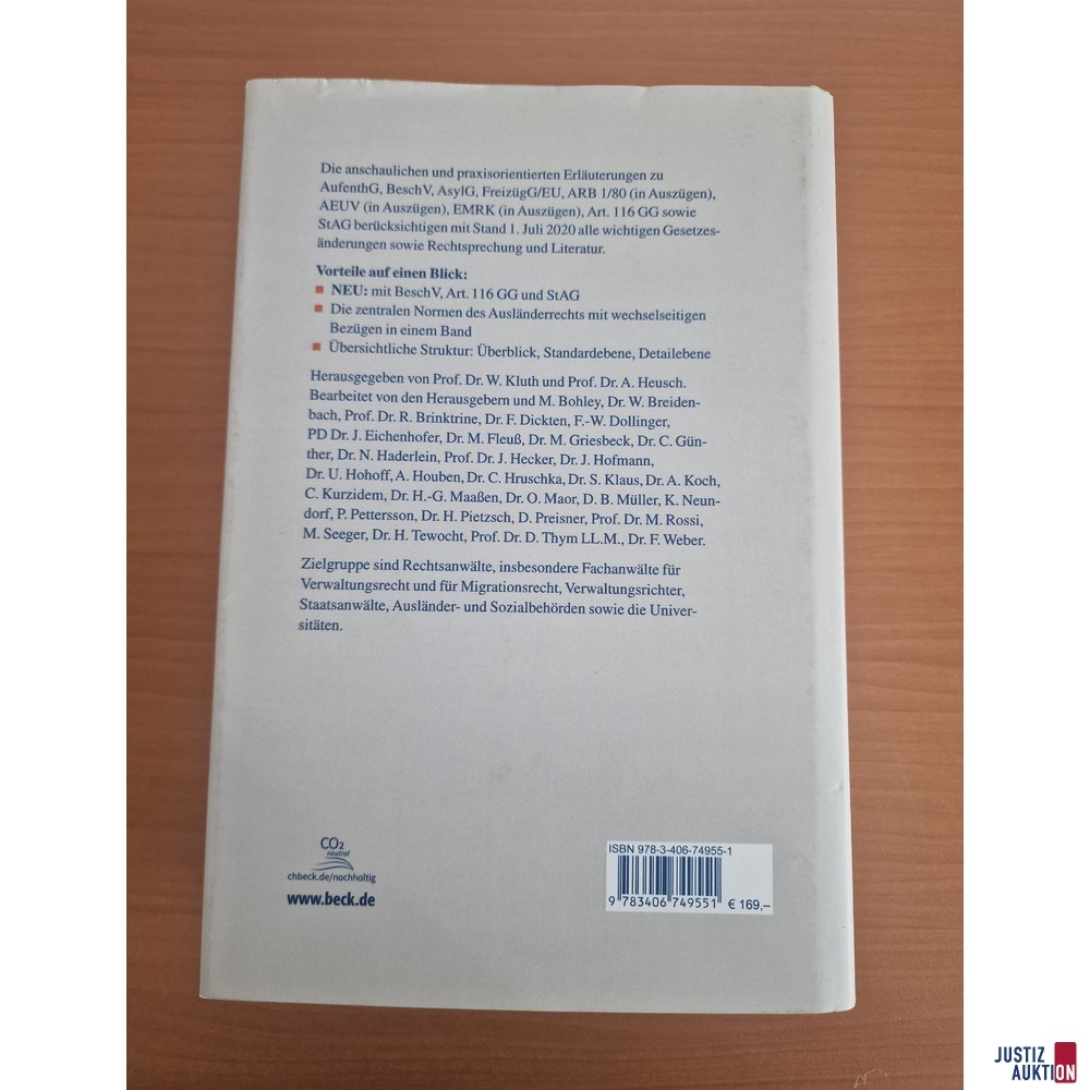 Buchr&uuml;ckseite&sol; ISBN
