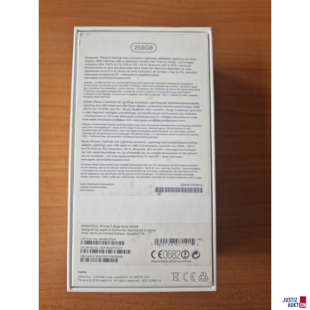 Verpackung Rückseite