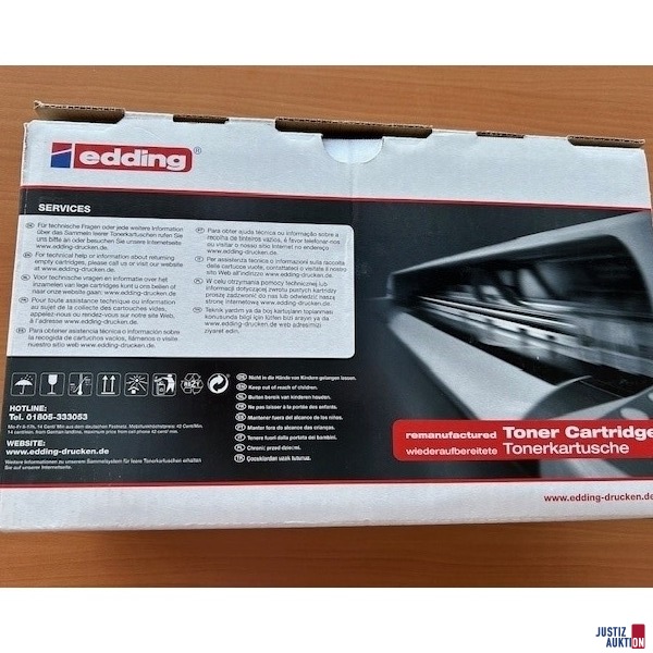 Tonerverpackung Rückseite