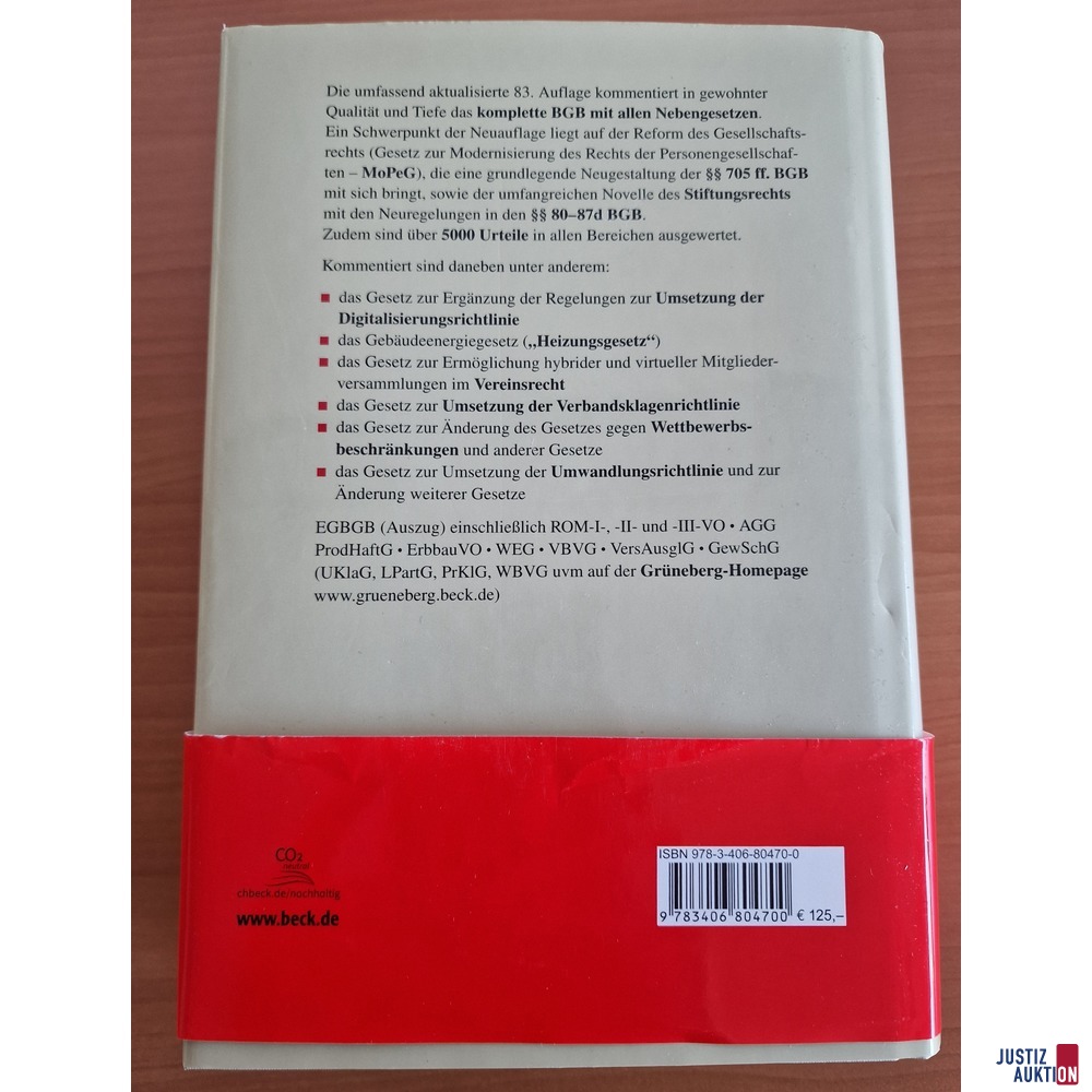 Buchr&uuml;ckseite&sol; ISBN