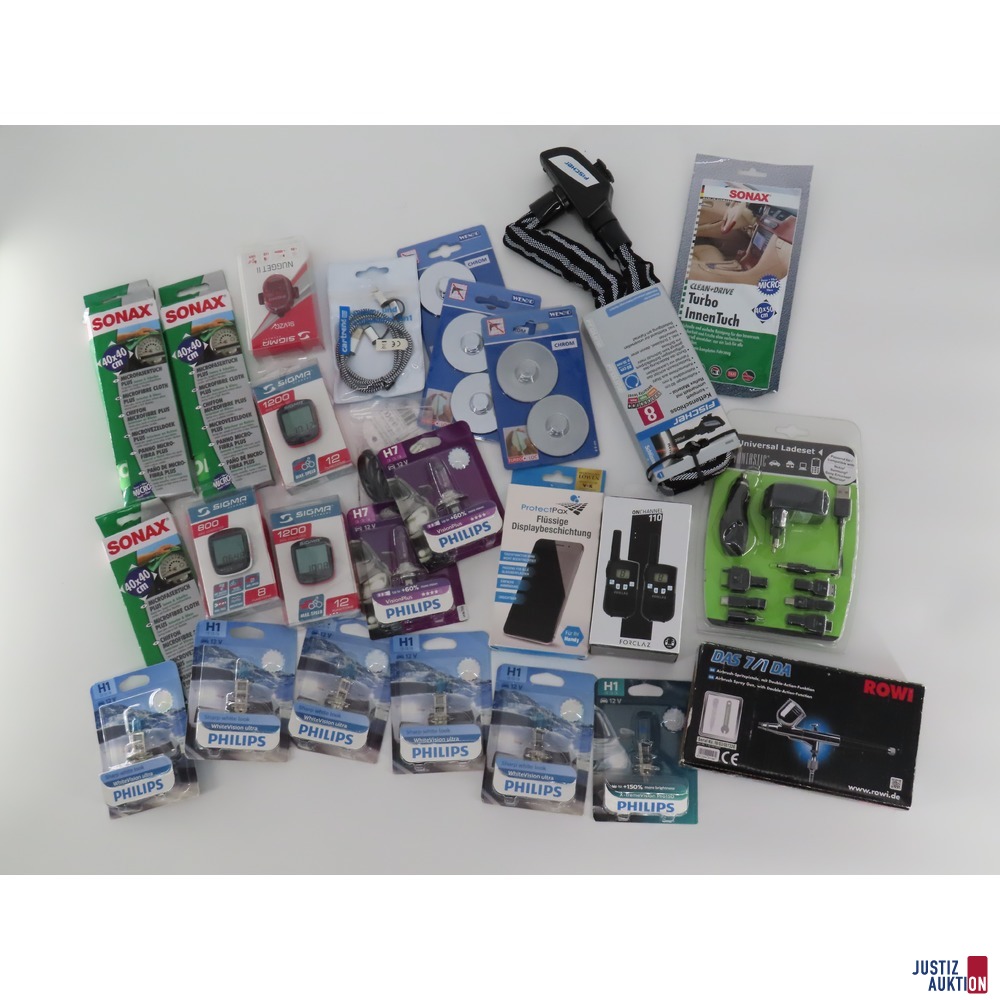 Fahrradzubeh&ouml;r und Autozubeh&ouml;r