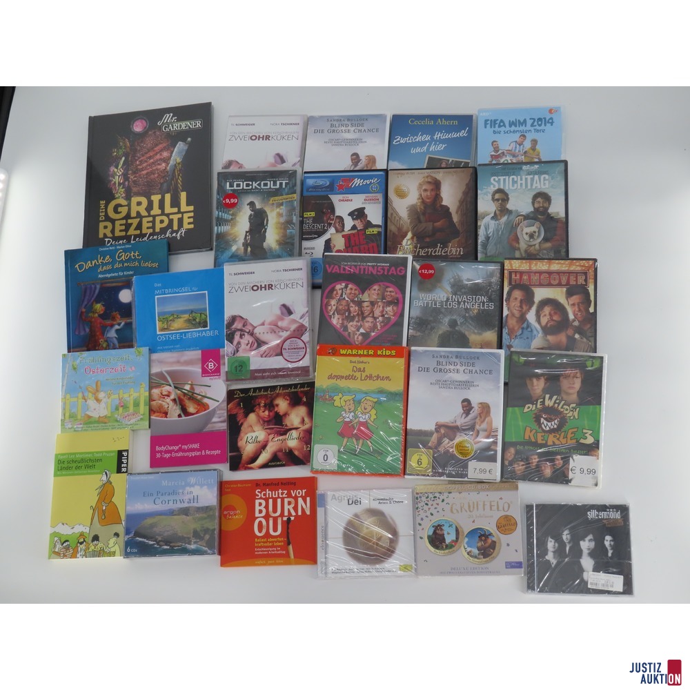 Bücher, CD, DVD