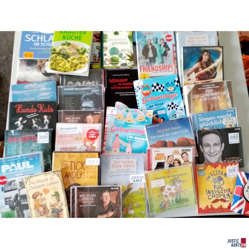 CDs und Bücher