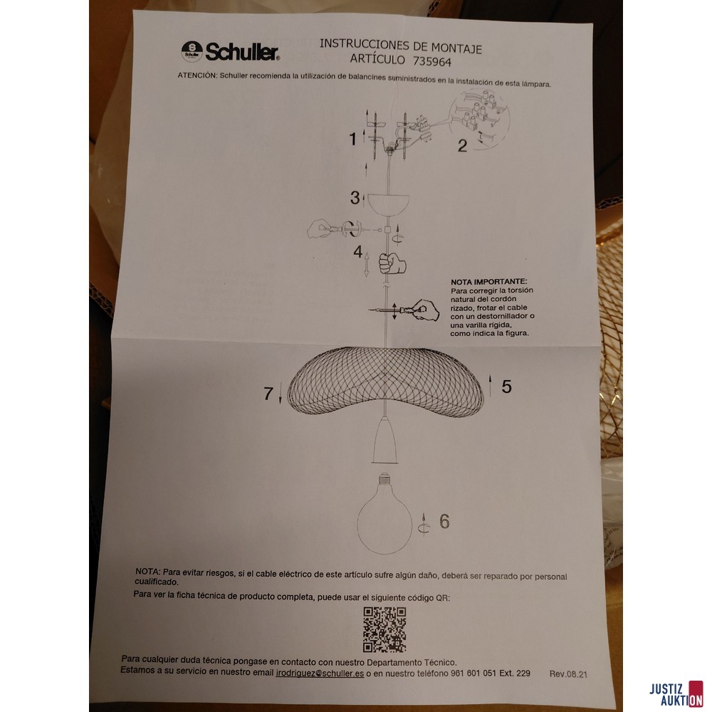 Pendelleuchte von Schuller
