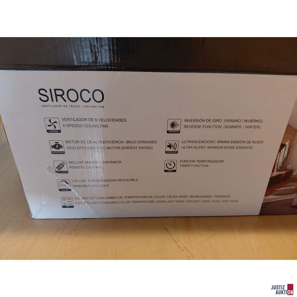 Dimmbarer Deckenventilator von Schuller