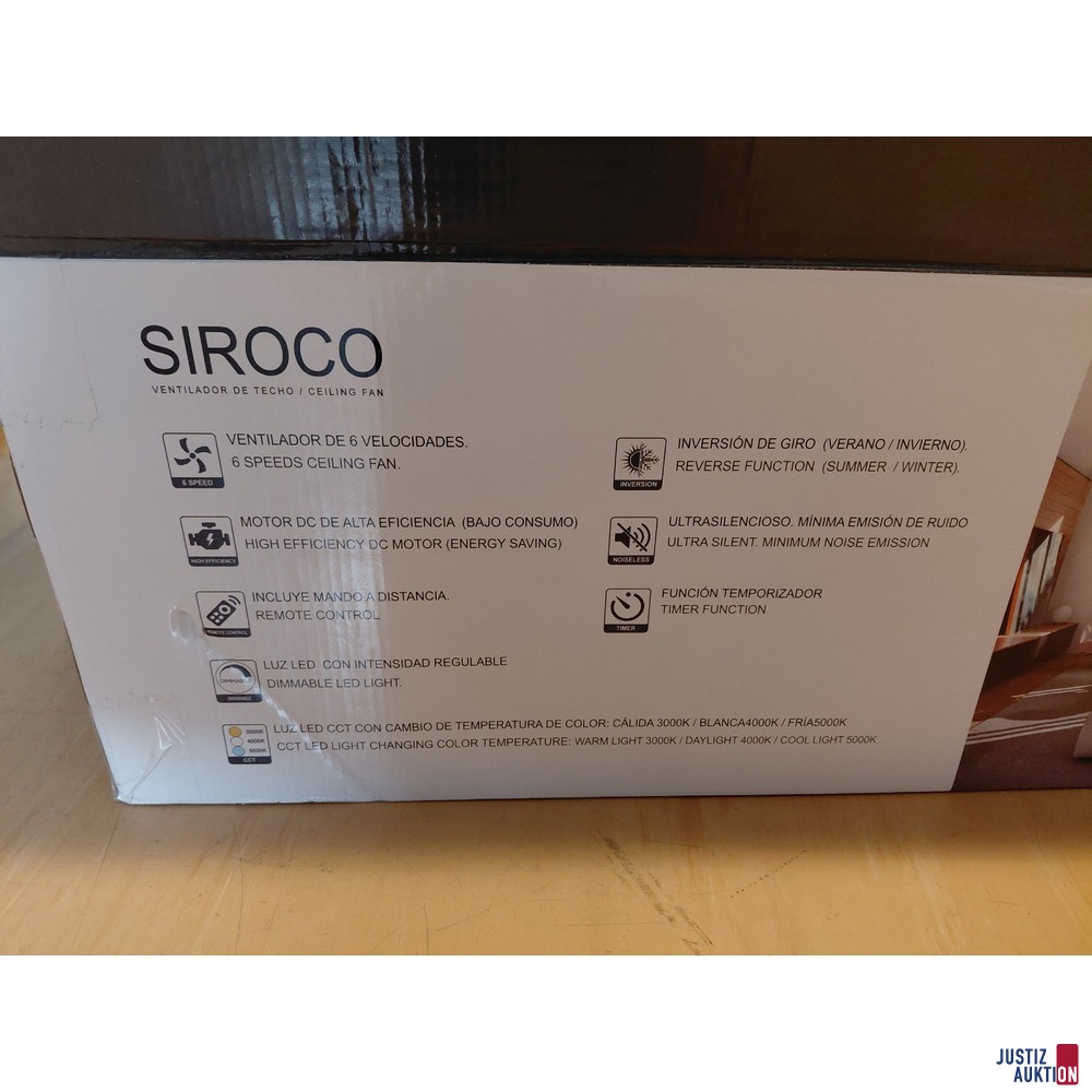 Dimmbarer Deckenventilator von Schuller