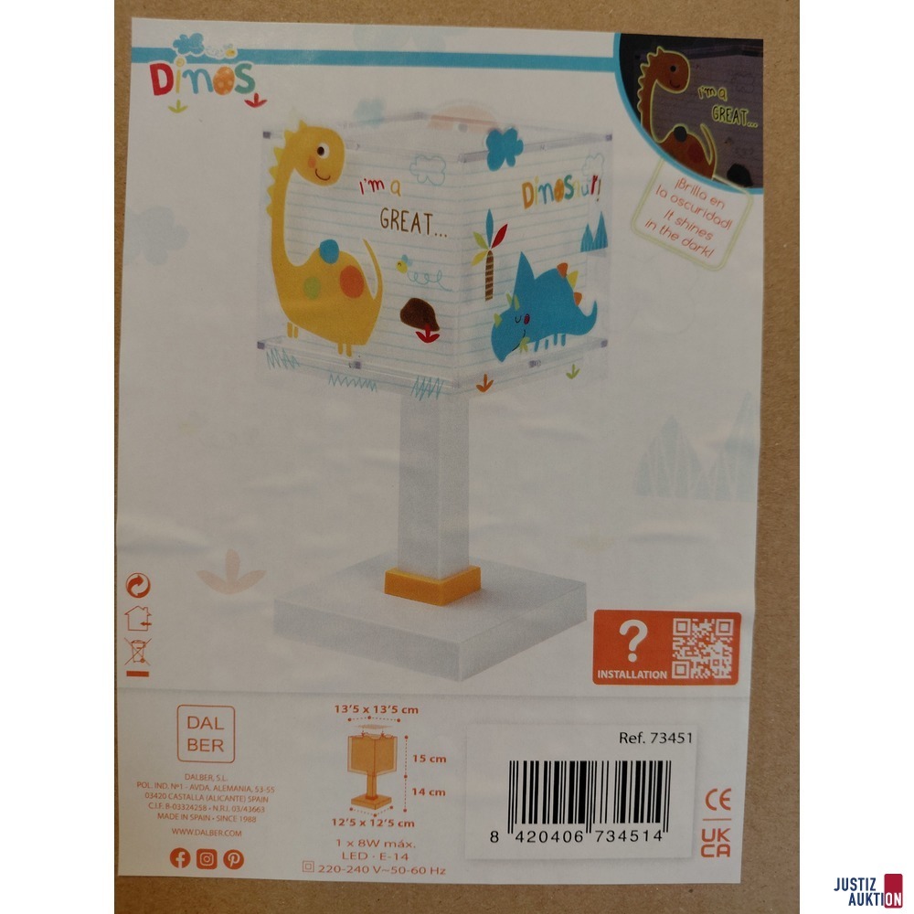 Kinder-Nachttischlampe von Dalber