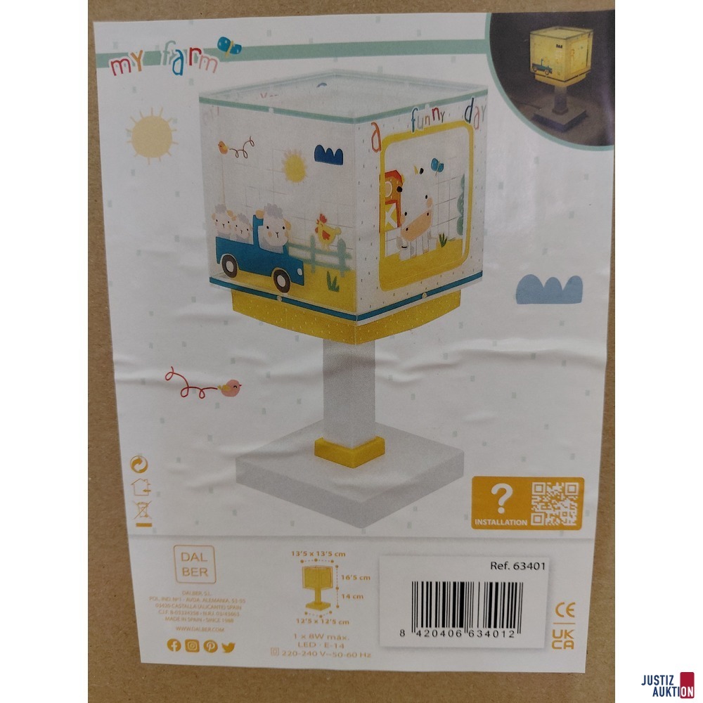 Kinder-Nachttischlampe von Dalber