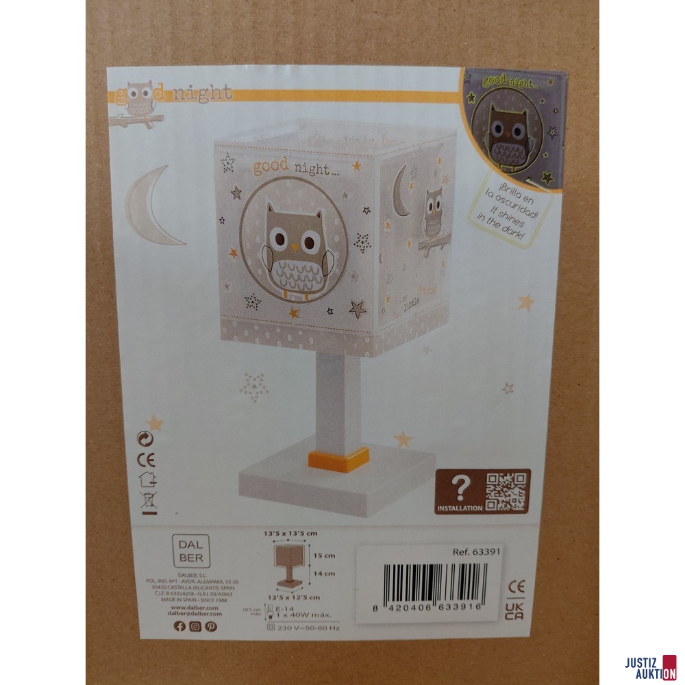 Kinder-Nachttischlampe von Dalber