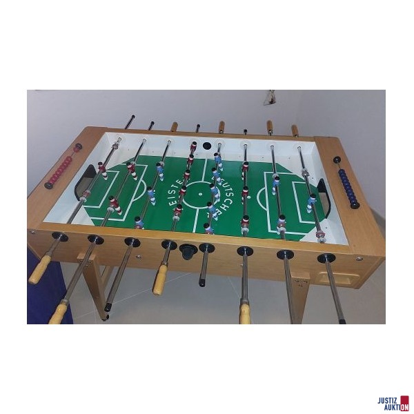 Tischfußballtisch aus Holz gebraucht/Gebrauchsspuren vorhanden