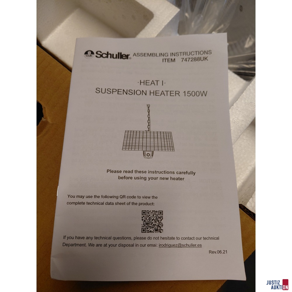 Deckenheizung mit Licht von Schuller