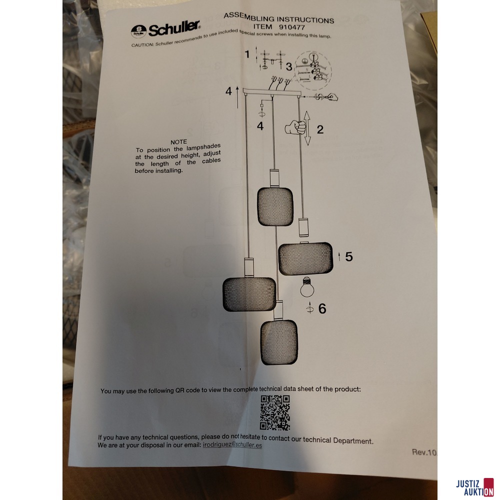 Pendelleuchte von Schuller