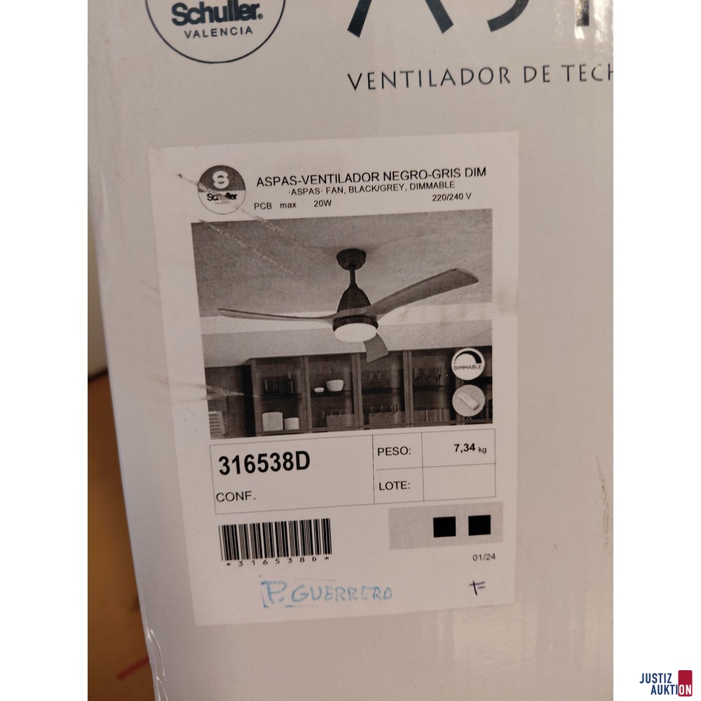 Dimmbarer Deckenventilator von Schuller