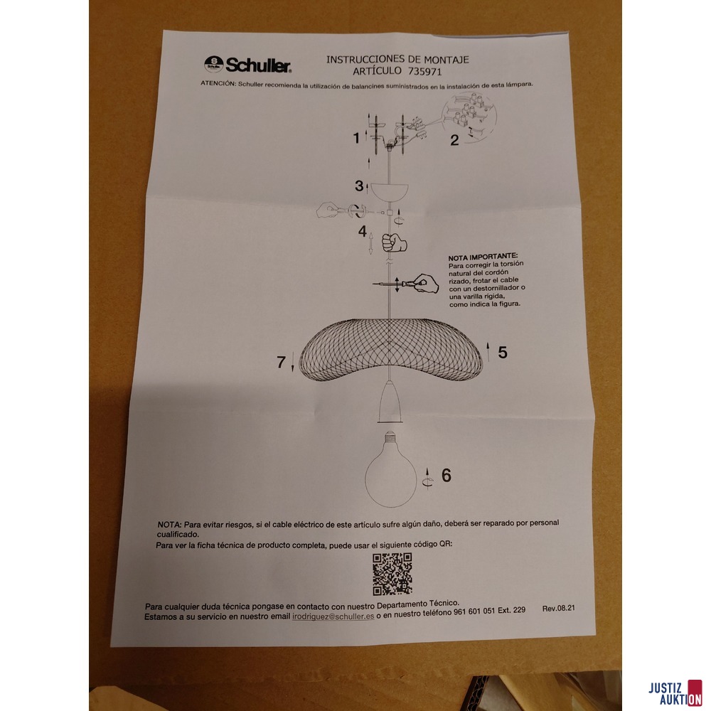 Pendelleuchte von Schuller
