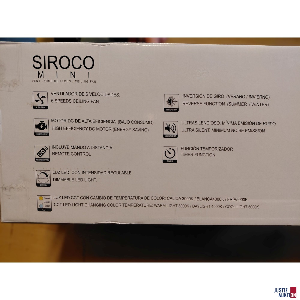 Dimmbarer Deckenventilator von Schuller