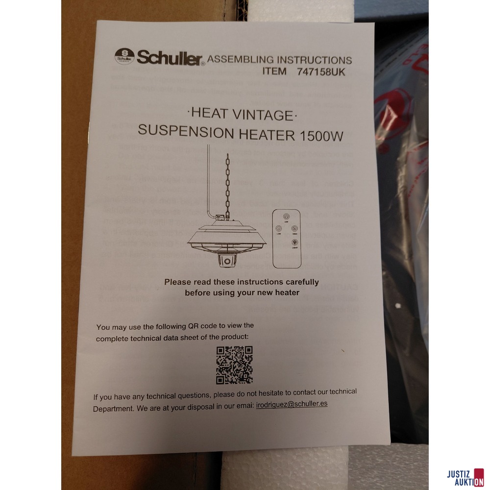 Deckenheizung mit Licht von Schuller