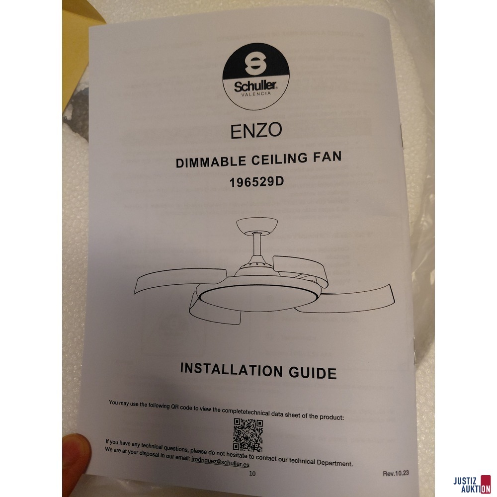 Dimmbarer Deckenventilator von Schuller