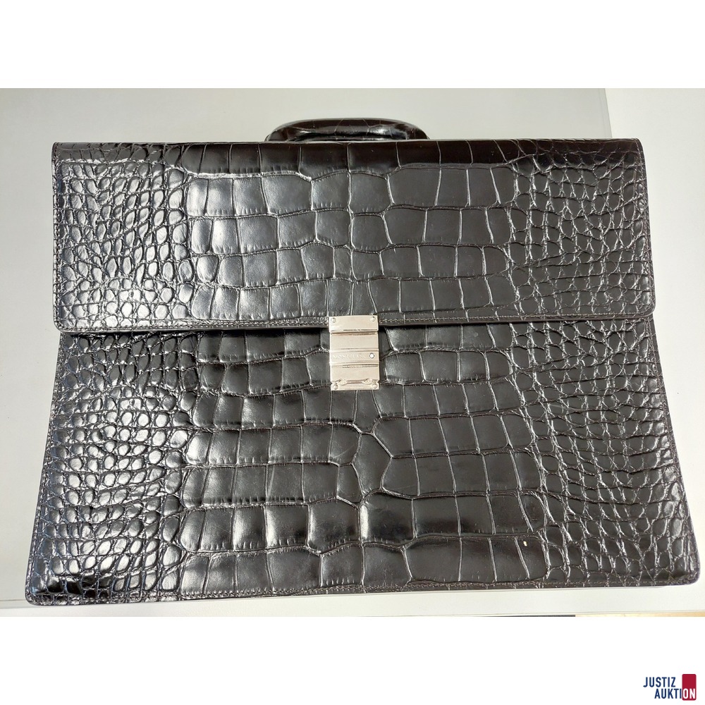 Aktentasche der Marke Montblanc schwarz