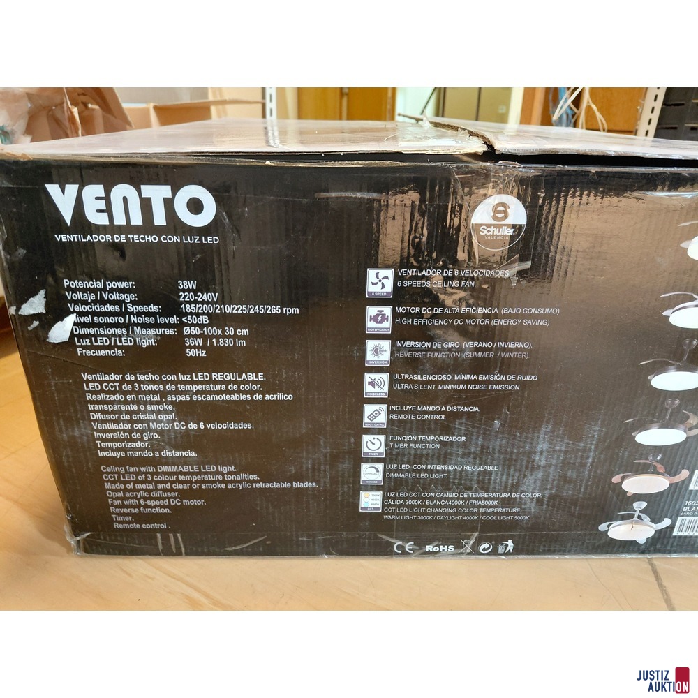 Dimmbarer Deckenventilator von Schuller